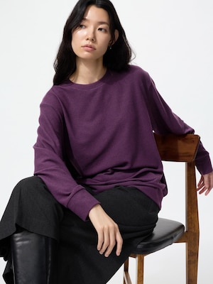 Soft Knitted Fleece Crew Neck T-Shirt