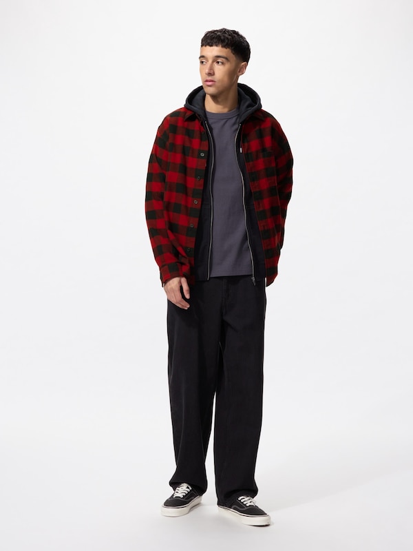 Flannel Checked Shirt Long Sleeve Regular Collar