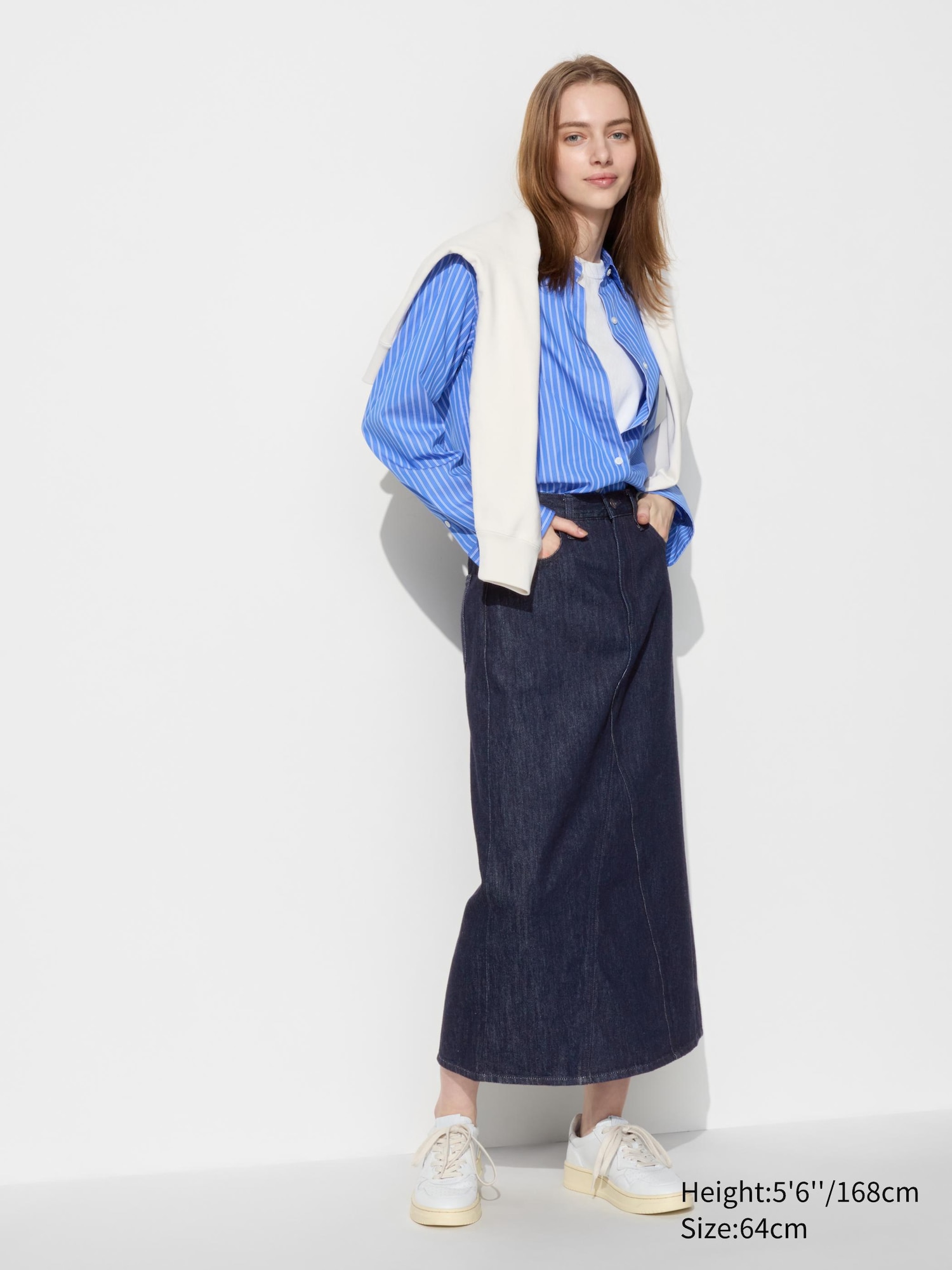 Denim skirt uniqlo best sale