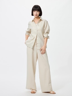 Linen Blend Easy Pants