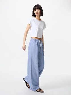 Linen Blend Easy Pants