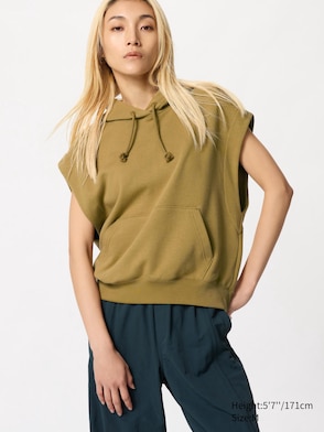 Sweat Sleeveless Hoodie