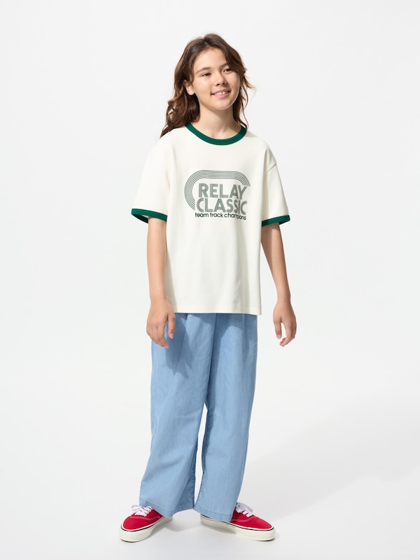 AIRism Cotton Graphic Crew Neck T-Shirt