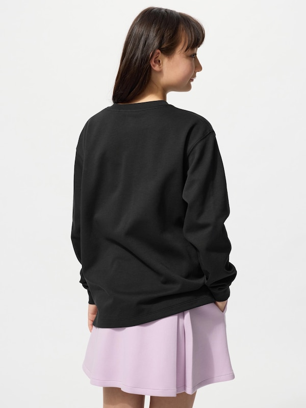 AIRism Cotton Crew Neck T-Shirt Long Sleeve