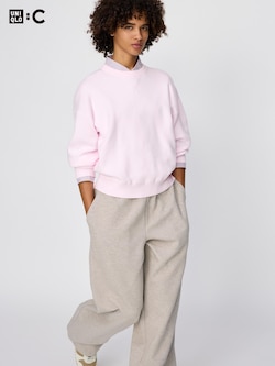 Smooth Cotton Crew Neck Sweater