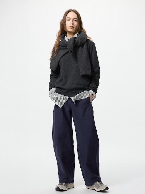 WOMEN'S JERSEY BARREL PANTS UNIQLO IN