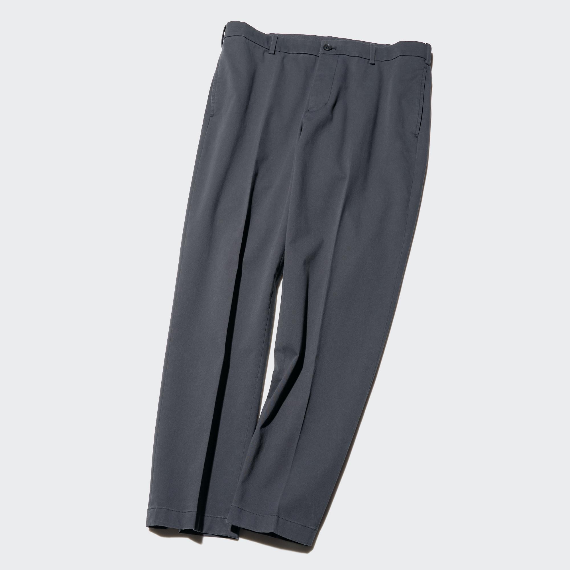 Sleek, slim tapered cut.