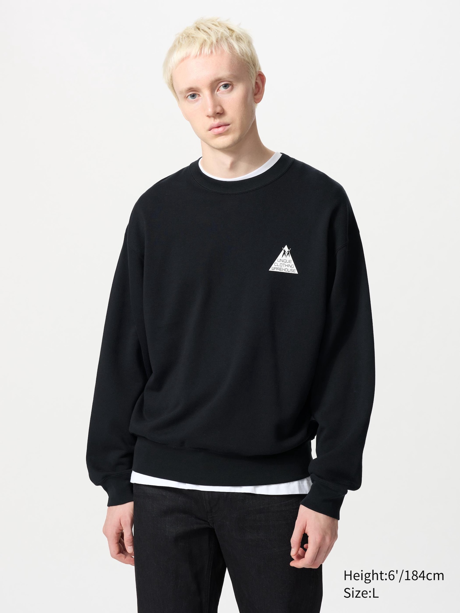 Uniqlo black sweatshirt sale