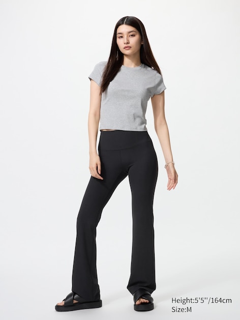 AIRism Soft Ribbed Flare Leggings