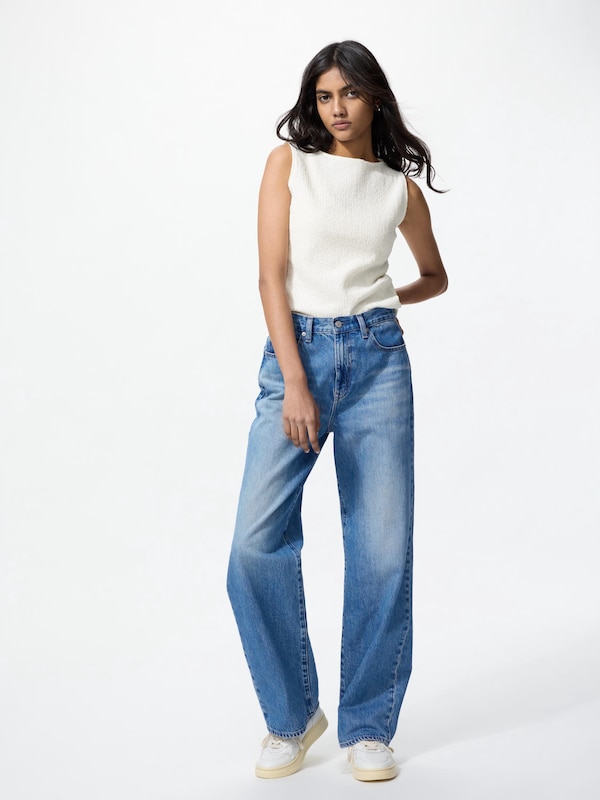 Shirring Boat Neck Sleeveless Top