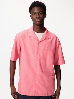 Cotton Linen Shirt Short Sleeve