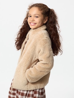 Fluffy Yarn Fleece Full-Zip Jacket