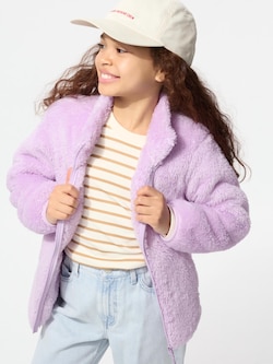 Fluffy Yarn Fleece Full-Zip Jacket