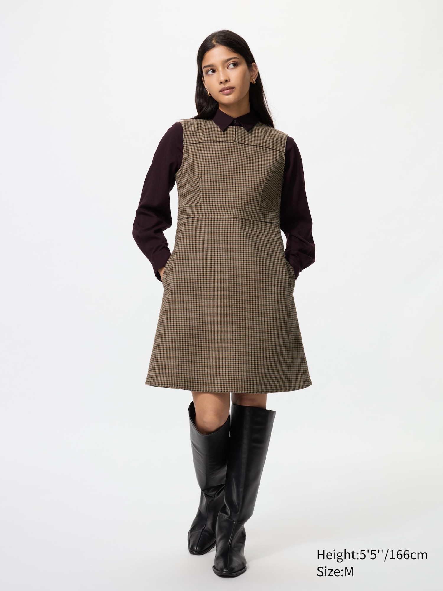 Double Face Mini Dress Sleeveless
