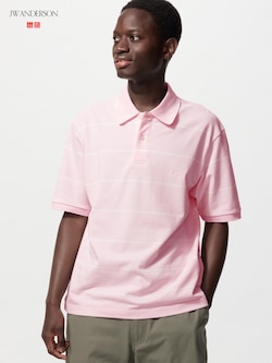 Dry Pique Striped Polo Shirt