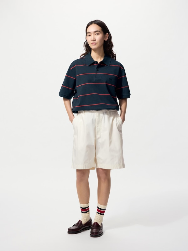 Dry Pique Striped Polo Shirt