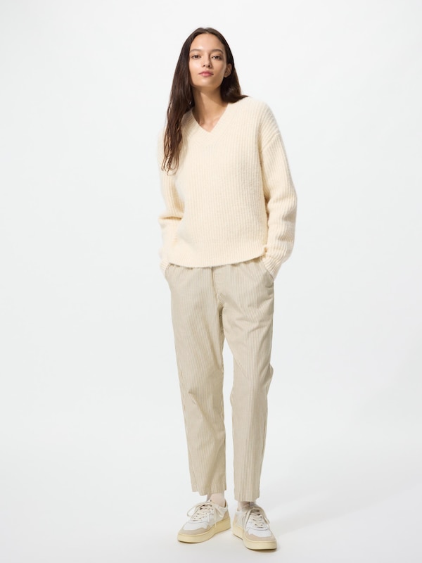 Cotton Relaxed Ankle Pants