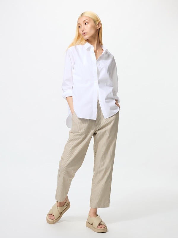 Cotton Relaxed Ankle Pants
