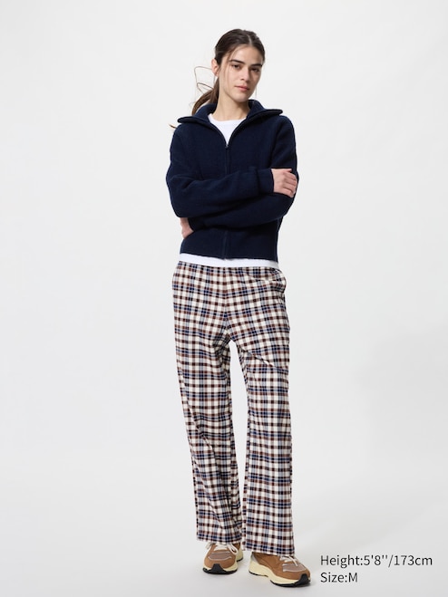 WOMEN'S FLANNEL PANTS UNIQLO IN