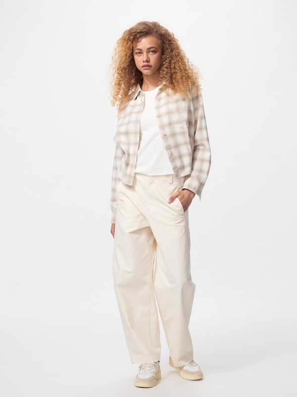 Flannel Boxy Shirt Long Sleeve