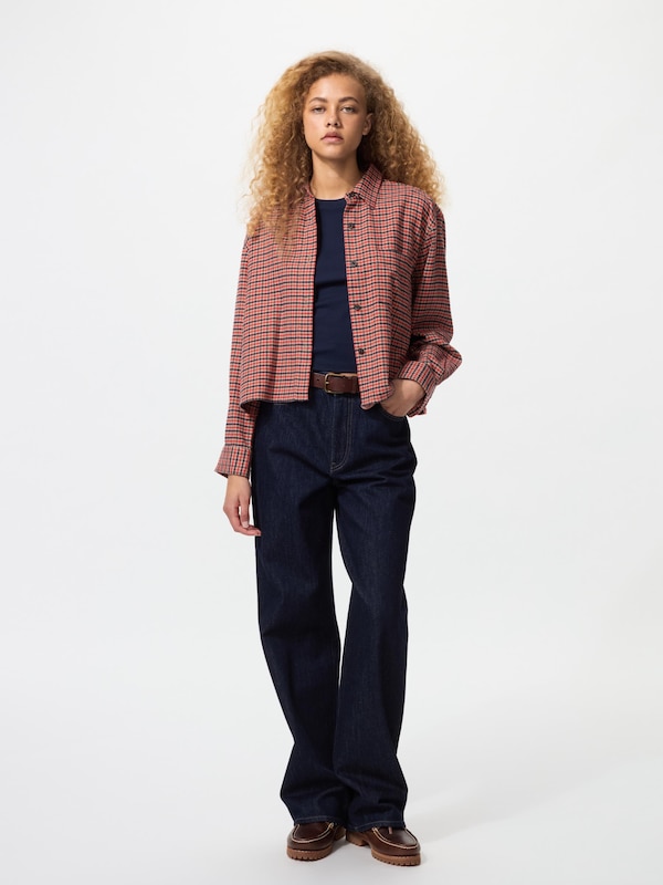 Flannel Boxy Shirt Long Sleeve