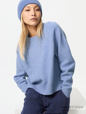 Souffle Yarn Mock Neck Sweater