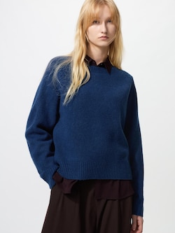 Souffle Yarn Crew Neck Sweater