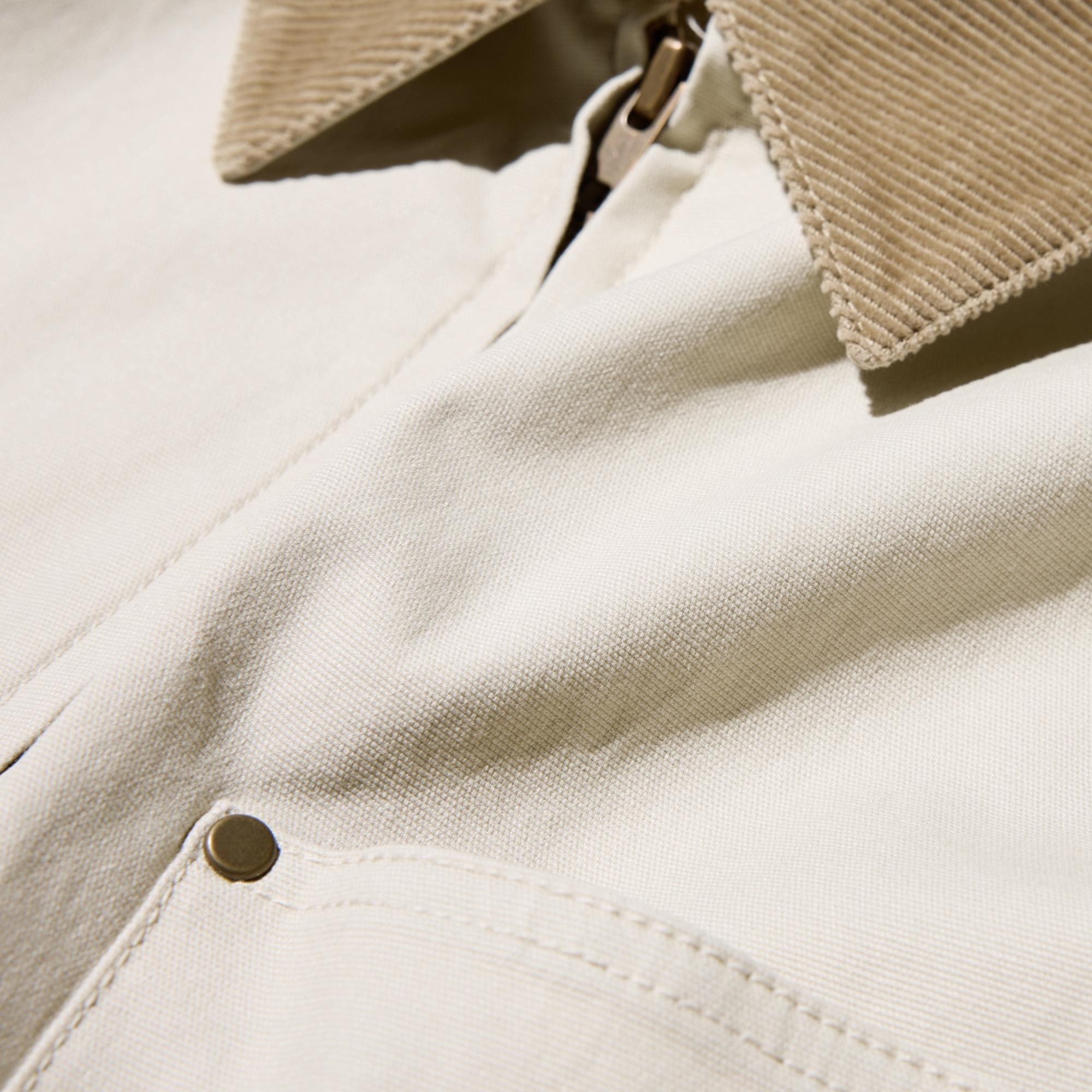 The fabric is moderately crisp, so the silhouette keeps its shape.