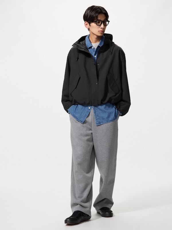 Cotton Blend Short Parka