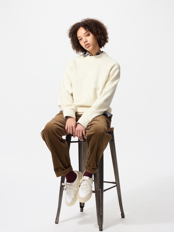 Souffle Yarn Crew Neck Sweater