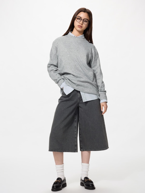 Soft Knitted Fleece Crew Neck T