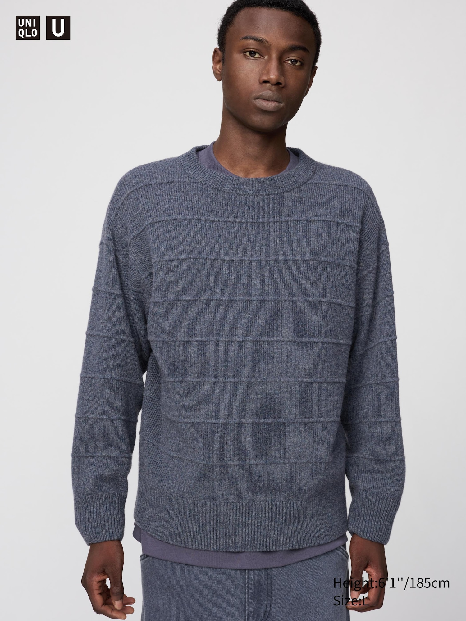 MEN'S LAMBSWOOL CREW NECK SWEATER | UNIQLO IN