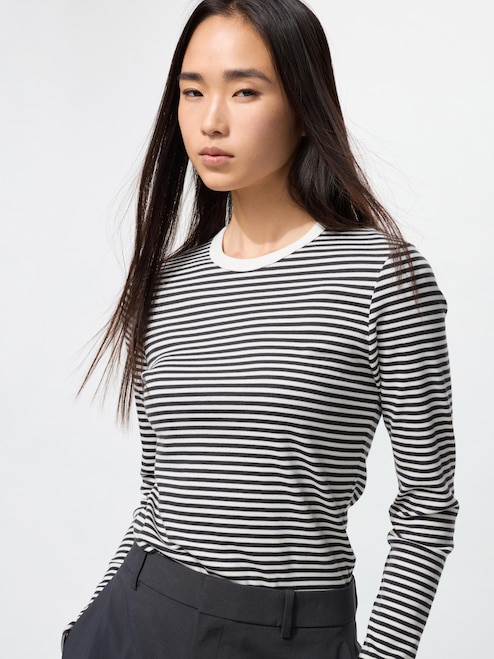 Soft Ribbed Long Sleeve T-Shirt