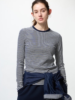 Soft Ribbed Long Sleeve T-Shirt