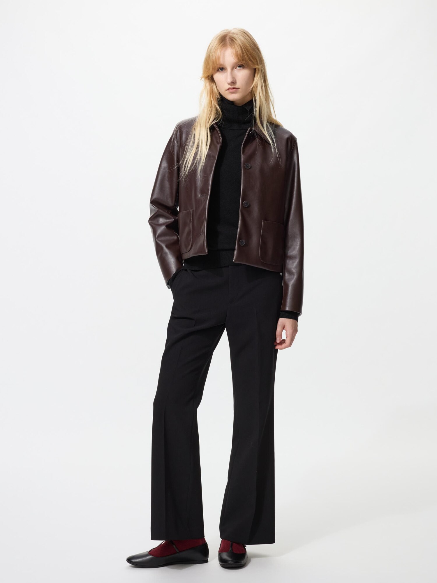 Women's Coated Short Jacket | UNIQLO IN