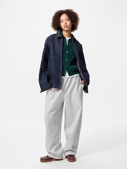 Zip Up Short Blouson Denim