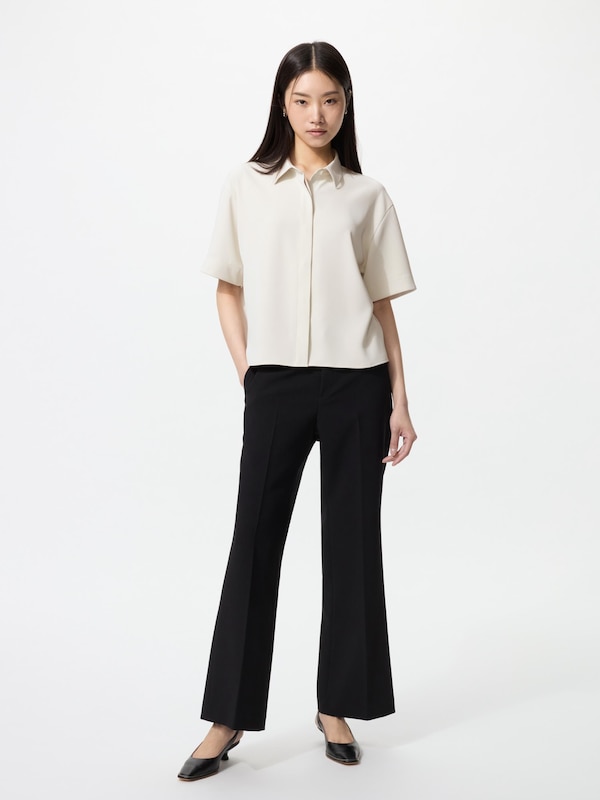 Drape Blouse Short Sleeve