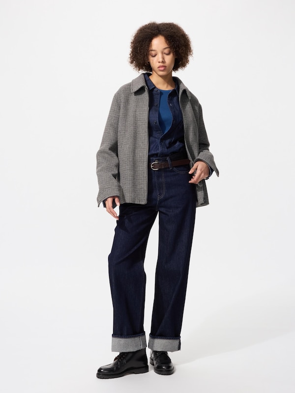 Single Collar Short Blouson