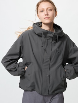 Cotton Blend Short Parka