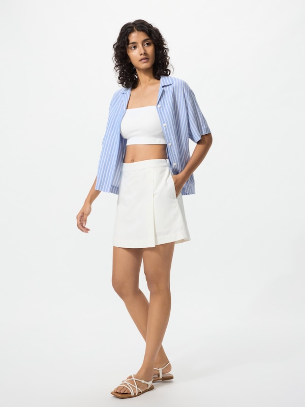 Linen Blend Skort