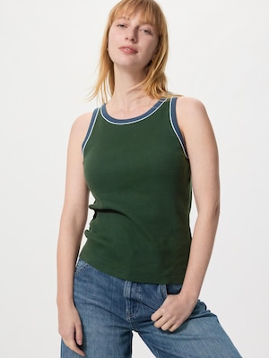 Ribbed Bra Top Ringer