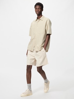 Linen Blend Easy Shorts