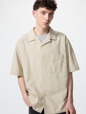 Modal Cotton Open Collar Short Sleeve