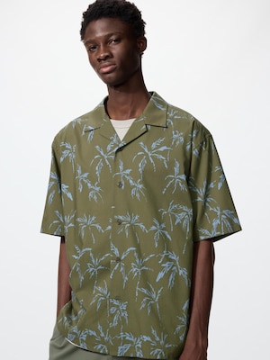 Modal Cotton Open Collar Short Sleeve