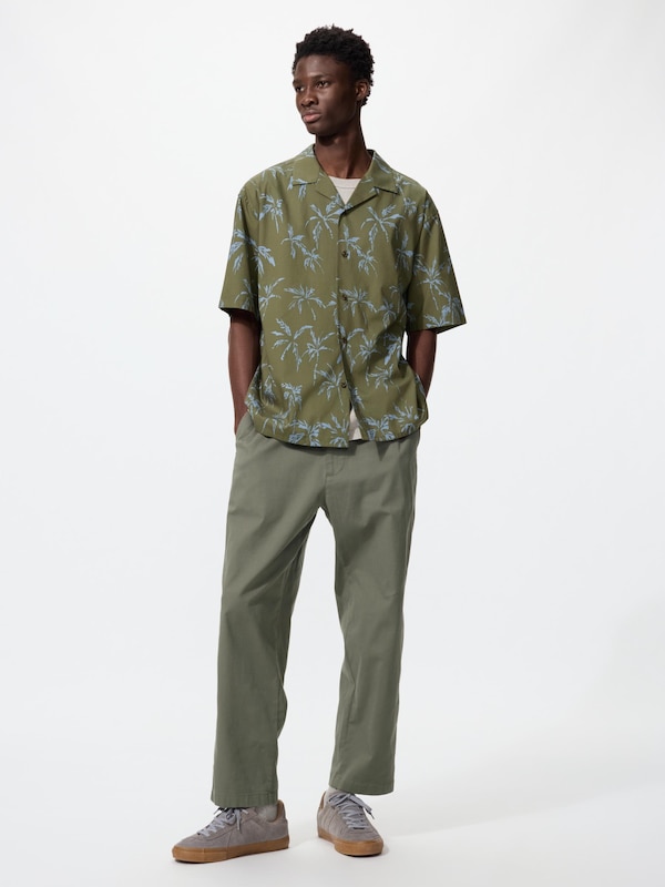 Modal Cotton Open Collar Short Sleeve