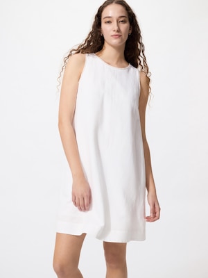 Linen Blend Mini Dress Sleeveless
