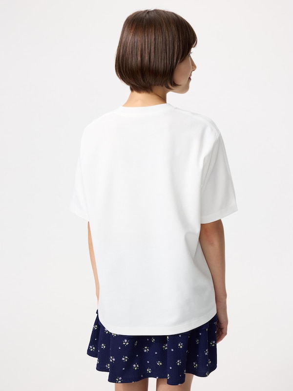 AIRism Cotton Graphic Crew Neck T-Shirt