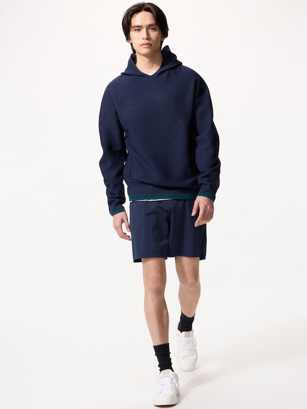 Washable 3D Knit Pullover Hoodie