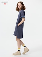 Oversized Bi Color T
                                          Dress Short Sleeve
