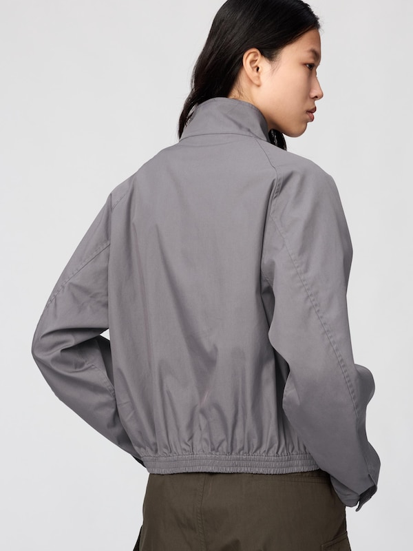 Cotton Blend Short Blouson